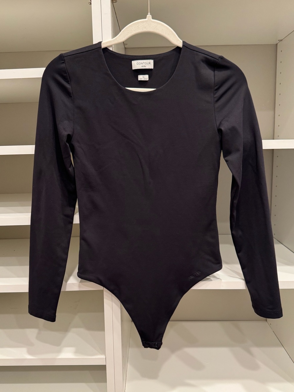 Contour Aritzia Black Bodysuit Size Medium